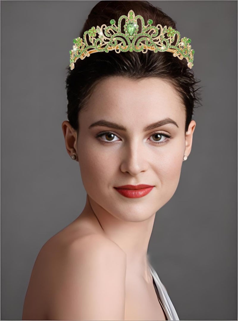 AXX Princess Crown for Women, Crystal Queen Tiaras for Girls Bridal Hair Accessories Gifts for Birthday Wedding Prom, Bridal Party, Pageant, Halloween Christmas Costume - Image 5